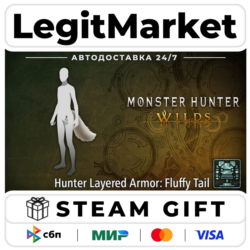 DLC Monster Hunter Wilds - Hunter Layered Armor: Fluffy Tail / Steam АВТО / РУ   МИР