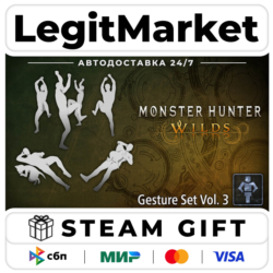 DLC Monster Hunter Wilds - Gesture Set Vol. 3 / Steam АВТО / РУ   МИР