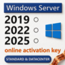Windows Server (Standard / Datacenter) 2019-2022-2025 Activation Key