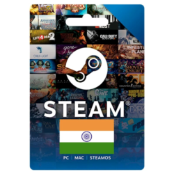 Карта пополнения Steam Wallet 130-2500 INR (Индия) | АВТОВЫДАЧА 24/7