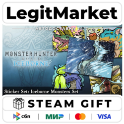 DLC Monster Hunter World: Iceborne - MHW:I Sticker Set: Icebo / Steam АВТО / РУ   МИР