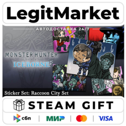 DLC Monster Hunter: World - Sticker Set: Raccoon City Set / Steam АВТО / РУ   МИР