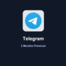 Telegram Premium • 3 мес.    На ваш аккаунт    Без входа
