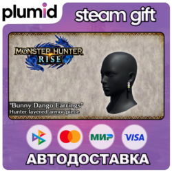 DLC MONSTER HUNTER RISE - "Bunny Dango Earrings" Hun Steam Gift / Россия   МИР / АВТО