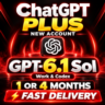 ChatGPT Plus 6.1 | Новый аккаунт | 1 месяц | Быстрая доставка