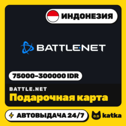 Подарочная карта Blizzard Battle.net Индонезия 75000–300000 IDR | Автовыдача 24/7