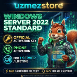 WINDOWS SERVER 2022 STANDARD Официальный ключ | Активация по телефону | 1 сервер, пож