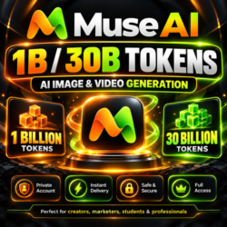 Аккаунт Muse AI – 1 млрд и 30 млрд токенов | Генерация изображений и видео с помощью