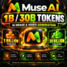 Аккаунт Muse AI – 1 млрд и 30 млрд токенов | Генерация изображений и видео с помощью