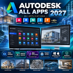 AutoDesk All Apps 2027 – 6 Months – Private Upgrade – 46  Applications – Warranty