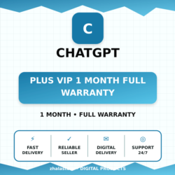 ChatGPT Plus VIP 1 month full warranty