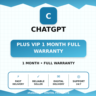 ChatGPT Plus VIP 1 month full warranty