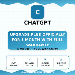Upgrade ChatGPT Plus officially for 1 month with full warranty