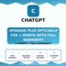 Upgrade ChatGPT Plus officially for 1 month with full warranty