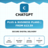 ChatGPT Plus & Business Plans | From $13.59
