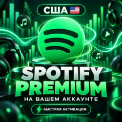 USA Виртуальная платёжная карта для оплаты Spotify Premium | На вашем аккаунте