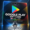 Google Play 1-200 USD      США | Подарочная карта | Автовыдача