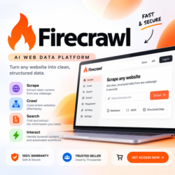 Firecrawl AI 12000 кредитов | Частный аккаунт