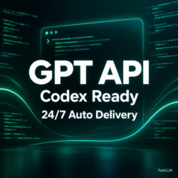 GPT API Ключ Баланс Токенов Codex Ready FastLLM