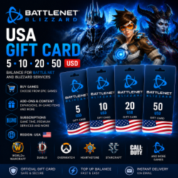 us Battle.net Blizzard США 5 / 10 / 20 / 50 USD КОД ПОПОЛНЕНИЯ
