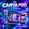 Canva Pro 1/3/6 месяцев | Приглашение на вашу почту | Все AI-функции | Быстро