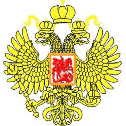 Машинная вышивка герб России